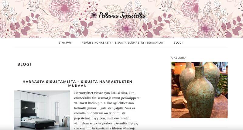 pellavaajapastellia.fi screenshot